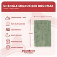 thumbnail image 3 of My Doggy Place Dog Mat for Muddy Paws, Washable Dog Dog Mat, Sage Green, 3 of 8