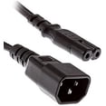 thumbnail image 2 of Toptekits Standard Molded IEC 320 C14 to C7 Plug AC Power Plug Adapter Cable PDU UPS, (6.6ft/2m) Standard AC Power Cord, 10A/110V-240V, C14 to C7, (IEC-60320-C14 to IEC-60320-C7), 2 of 8