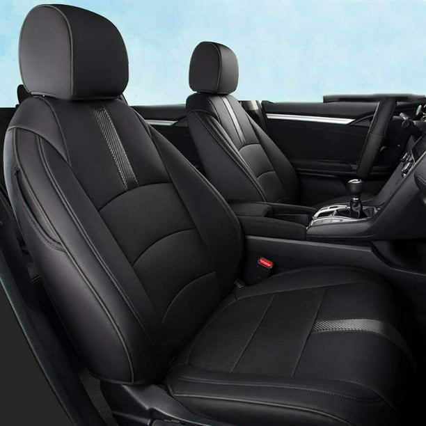 Leather Car Seat Covers Custom For Honda Civic Sedan 2018 2019 Ex L Sport Com - Seat Covers For A 2019 Honda Civic