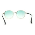 thumbnail image 2 of Lunettes de Soleil Rondes Rétro Pop Couleur Indi Dapper à Monture Métallique Or Vert, 2 of 4