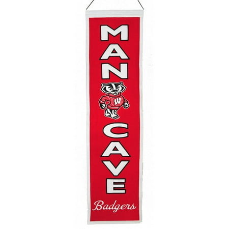 NCAA Man Cave Banner, University of Wisconsin Badgers