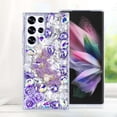 thumbnail image 3 of Compatible with Samsung Galaxy S24 Plus Bling Diamond Case Luxury Glitter Shiny Sparkly 3D Butterfly Flower Crystal Rhinestones Phone Case for Women Girly Slim Shockproof Phone Cover, Purple, 3 of 6
