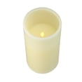 thumbnail image 2 of Northlight 8" LED Battery Operated Flameless Flickering Pillar Candle - White, 2 of 2