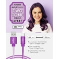 thumbnail image 4 of Liquipel Powertek USB Type C Charger Cable, 6ft Fast Charging USBC to USBA Cord, Adapter for Car, Galaxy, Android, Note, MacBook, Nintendo, Playstation, Chromebook, Pixel, Two Tone Purple, 4 of 7