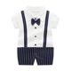 thumbnail image 1 of Odeerbi Niños Caballero Romper Con Corbata de Manga Corta Cuello Algodón Vestido Formal, 1 of 3