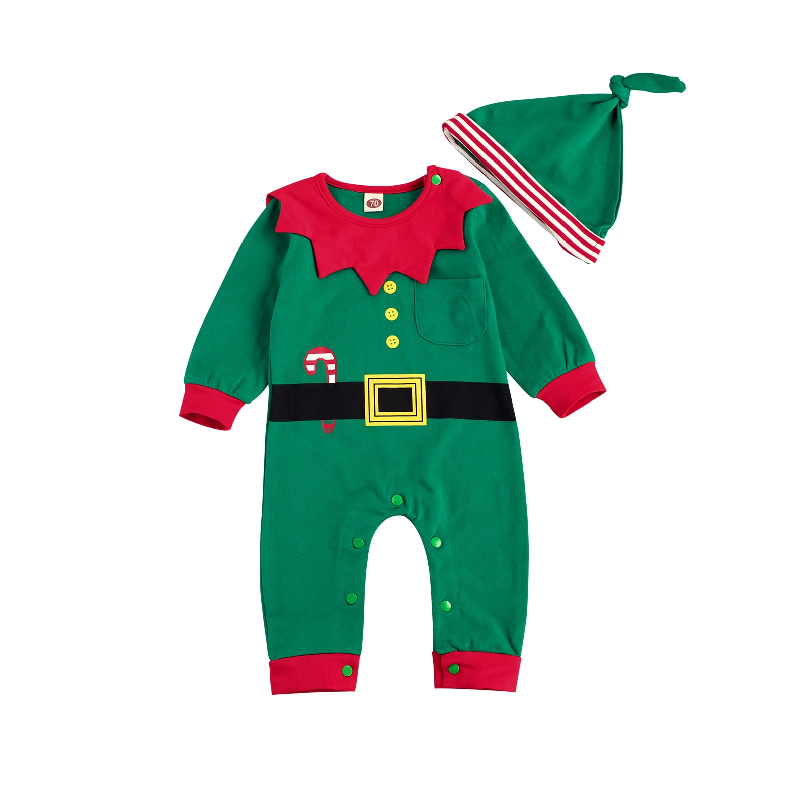 Details about   Little Wonders Newborn Baby Christmas Elf Romper Hat Set  NWT