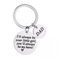 thumbnail image 1 of Llavero de padre,Llavero de regalo del día Llavero de acero inoxidable,Llavero de amantes Llavero colgante para hija,Regalo de joyería Regalo de cumpleaños para papá de, 1 of 8