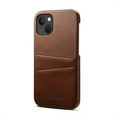 thumbnail image 7 of Jiahe For iPhone 14 Pro Max,Slim Hybrid Shockproof Card Holder  PU Leather Case Cover,Brown, 7 of 7