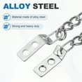 thumbnail image 4 of Uxcell Door Chain, (5.9 Inch, Silver) (1Pcs)Alloy Steel Transom Door Chain for Transom Windows/Cabinet/Homes Fence/Furniture, 4 of 6