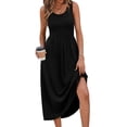 thumbnail image 3 of Wiholl Summer Dresses for Women Flowy Casual Midi Dress Beach Vacation Sundresses with Pockets, 3 of 9