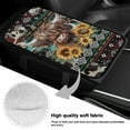 thumbnail image 7 of Yuyamidu Highland Cow Car Central Armrest Cover for Truck Van Sedan Aztec Auto Center Console Cover Sunflower Car Center Console Armrest Cushion Accessory, 7 of 7