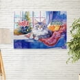 thumbnail image 2 of Watercolor Hello Winter Maine Coon Chill Christmas Welcome Horizontal Matte Canvas Poster Cat Lover Kitten Owner Gifts Wall Art Home Decor - 00016, 2 of 5