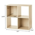 thumbnail image 5 of Mainstays 4 Cube Storage Organizer, Spring Pine, 5 of 6