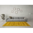 thumbnail image 3 of Ahgly Company Machine Washable Indoor Rectangle Oriental Yellow Traditional Area Rugs, 5' x 7', 3 of 4