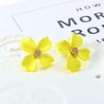 thumbnail image 3 of Enamel Paint Clover Leaf Clip on Earrings No Pierced for Women Party Wedding Charm Ear Clip, 3 of 11