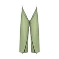 thumbnail image 4 of Waterproof Rain Pants Zipper Closure Leg Cover with Reflective Strip Lightweight Green, 4 of 9