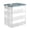 Green, variant on Toy Storage Organizer, 3 Tier Stackable Storage Transparent Building Bricks Puzzle Craft Plastic Container Organizing Sorter Layer Clear Building Storage