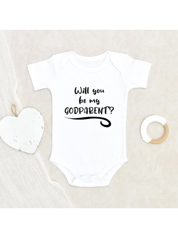 Newborn Baby Onesie Baby Shower Gift Will You Be My Godparent Baby Onesie Godparent Baby Onesie Pregnancy Announcement Baby Onesie
