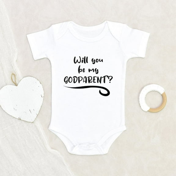 Newborn Baby Onesie Baby Shower Gift Will You Be My Godparent Baby Onesie Godparent Baby Onesie Pregnancy Announcement Baby Onesie