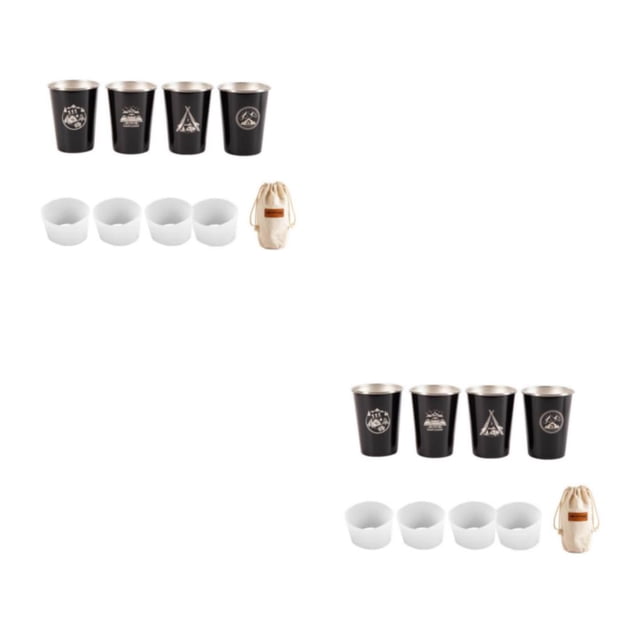 Juego de 4 piezas de Acero inoxidable Sonducket vaso de vino taza de té leche cerveza