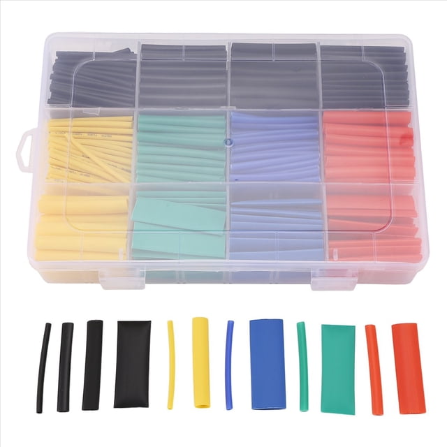 530 Unids Kit de Tubo de Encogimiento de Surtido de Poliolefina Aislamiento Manguitos Conjunto de Tubos para RC Drone