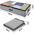 thumbnail image 2 of Paquete de 3 bolsas de almacenamiento debajo de la cama, almacenamiento plegable grande no tejido debajo de la cama, edredón, 2 of 5