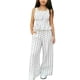 thumbnail image 2 of Conjuntos de camiseta sin mangas con cuello redondo para niños, conjunto de dos piezas de verano con cintura ceñida y pantalones vaqueros, top de poliéster para niños, 2 of 9