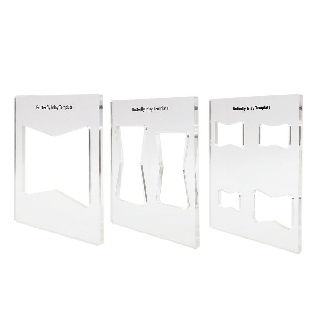 Butterfly Inlay Template Woodworking Bowtie Key Drafting Tools