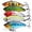 Type 1-5PCS with Box, variant on Holzlrgus Fishing Lures Large Hard Bait Minnow VIB Lure with Treble Hook Life-Like Swimbait Fishing Bait Popper Crankbait Vibe Sinking Lure for Bass Trout Walleye Redfish