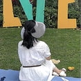 thumbnail image 5 of Women's foldable summer hat with foldable wide brim sun visor, 5 of 5