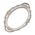thumbnail image 1 of DOLITY Retro Gold Mirror Plate Cosmetic Storage Tray Decorative Tray for Wedding Makeup White ellipse, 1 of 9