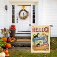 thumbnail image 3 of Welcome Cat House Flag Decoration for House Home Farmhouse Porch - Durable Kitten Chic Garden Flag - Comic Cats Fluffy Cat Cartoon Style Versatile Garden Decoration 28x40in, 3 of 6