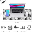 thumbnail image 5 of Long Mouse Pads for Desk,Pioneer Flower Floral Print Pattern Desk Mats on Top Of Desks, Desk Mouse Pad Extra Large with 3mm Non-Slip Base and Stitched Edge for Gaming,Office,Work,Home 31.5"x11.8", 5 of 6