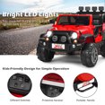 thumbnail image 4 of Topbuy Red 12 V Jeep Car Powered Ride-On with Remote Control, 4 of 7