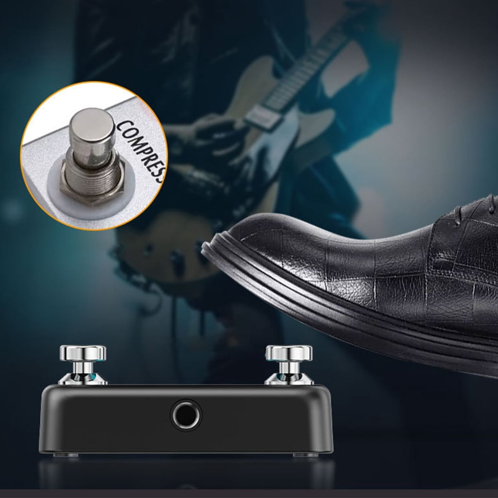 Precisions Control Double Foot Pedal Foot Controller Footswitch Pedal Instants Switches Board for Guitar Effect Pedal