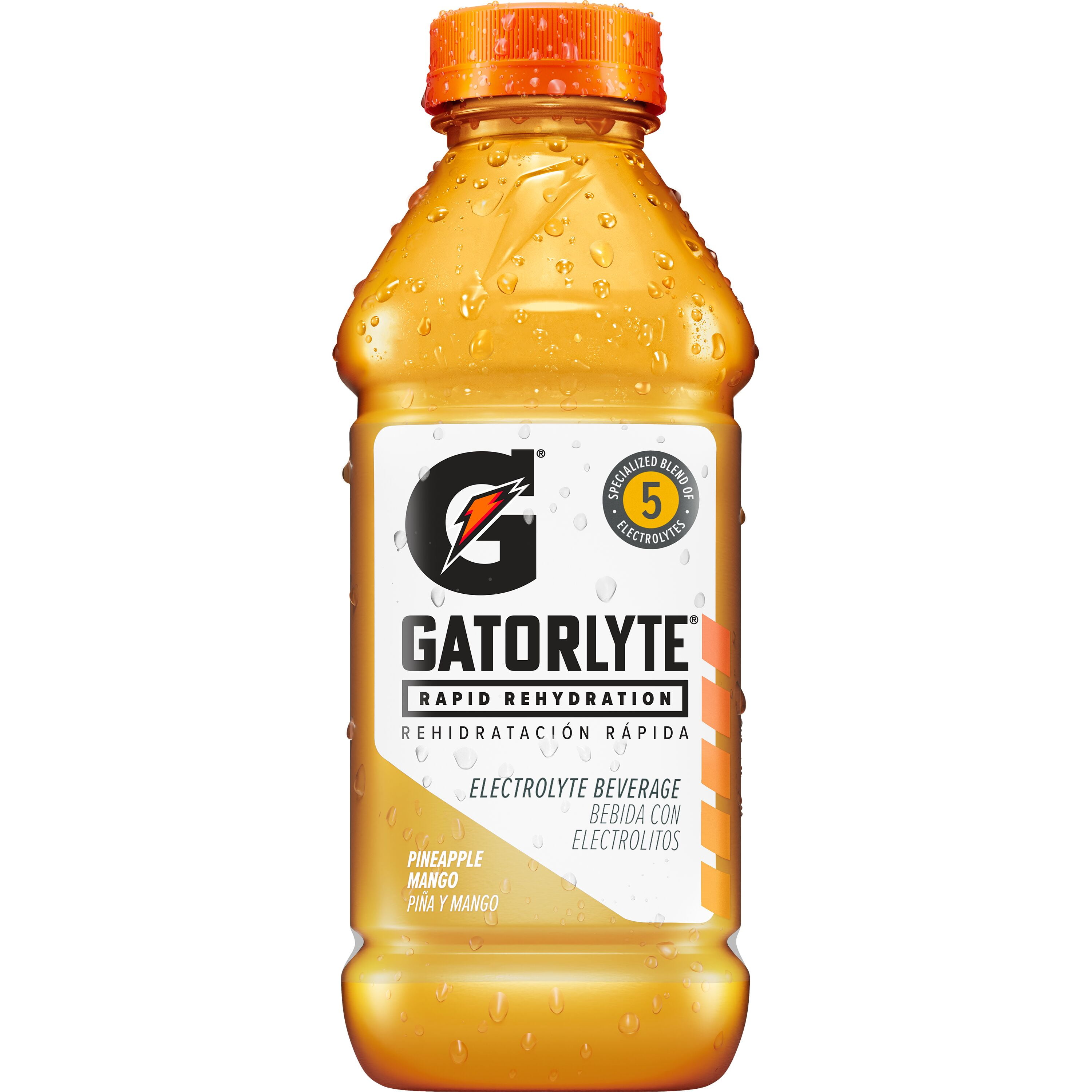 Gatorade Gatorlyte Rapid Rehydration Electrolyte Beverage, Pinapple Mango, 20 fl oz, 12 Ct. Bottles