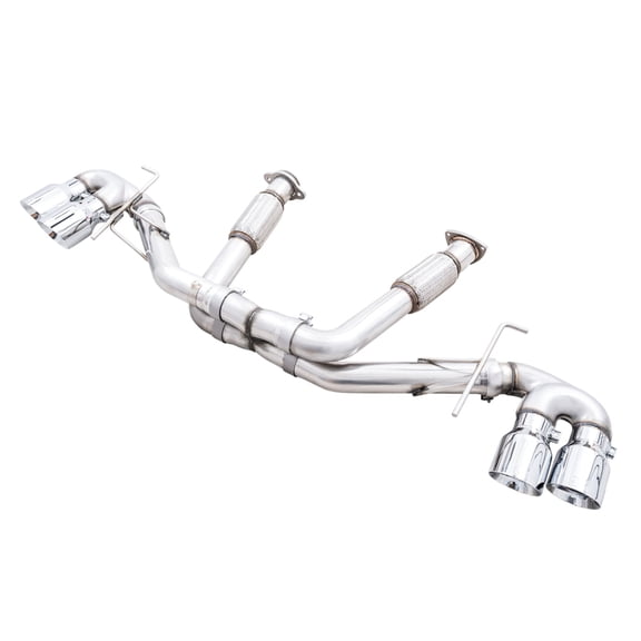 AWE Tuning Track Edition Exhaust for Chevrolet C8 Corvette with Chrome Silver Tips - Part 3020-42080