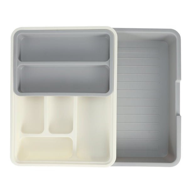 Plateau à couverts extensible pour tiroir de cuisine - 7 compartiments ->  Extensible à