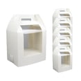 thumbnail image 4 of Tnarru 6x Cake Packaging Containers Lollipops Display Stand Easy to Assemble Bakery Wrapping Goodie Box for Halloween Kitchen Gadgets White, 4 of 8
