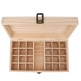 thumbnail image 4 of Caja de aceites esenciales, 24 rejillas, soporte de madera multifuncional para aceites esenciales, cosméticos, esmalte de uñas, regalo, 4 of 14