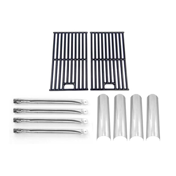 Replacement BBQ Parts for SH3118B Grill Model Includes 4 Burners, 4 Heat Plates and Cooking Grates, Set of 2