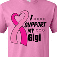 thumbnail image 4 of Inktastic Breast Cancer Awareness I Support My Gigi with Pink Ribbon T-Shirt, 4 of 5