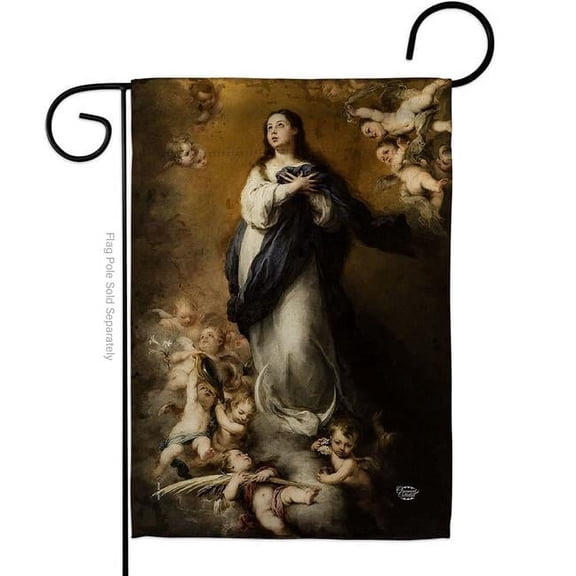 Ornament Collection G192375-BO 13 x 18.5 in. Immaculate Conception Garden Flag with Religious Faith Double-Sided Decorative Vertical House Decoration Banner Yard Gift