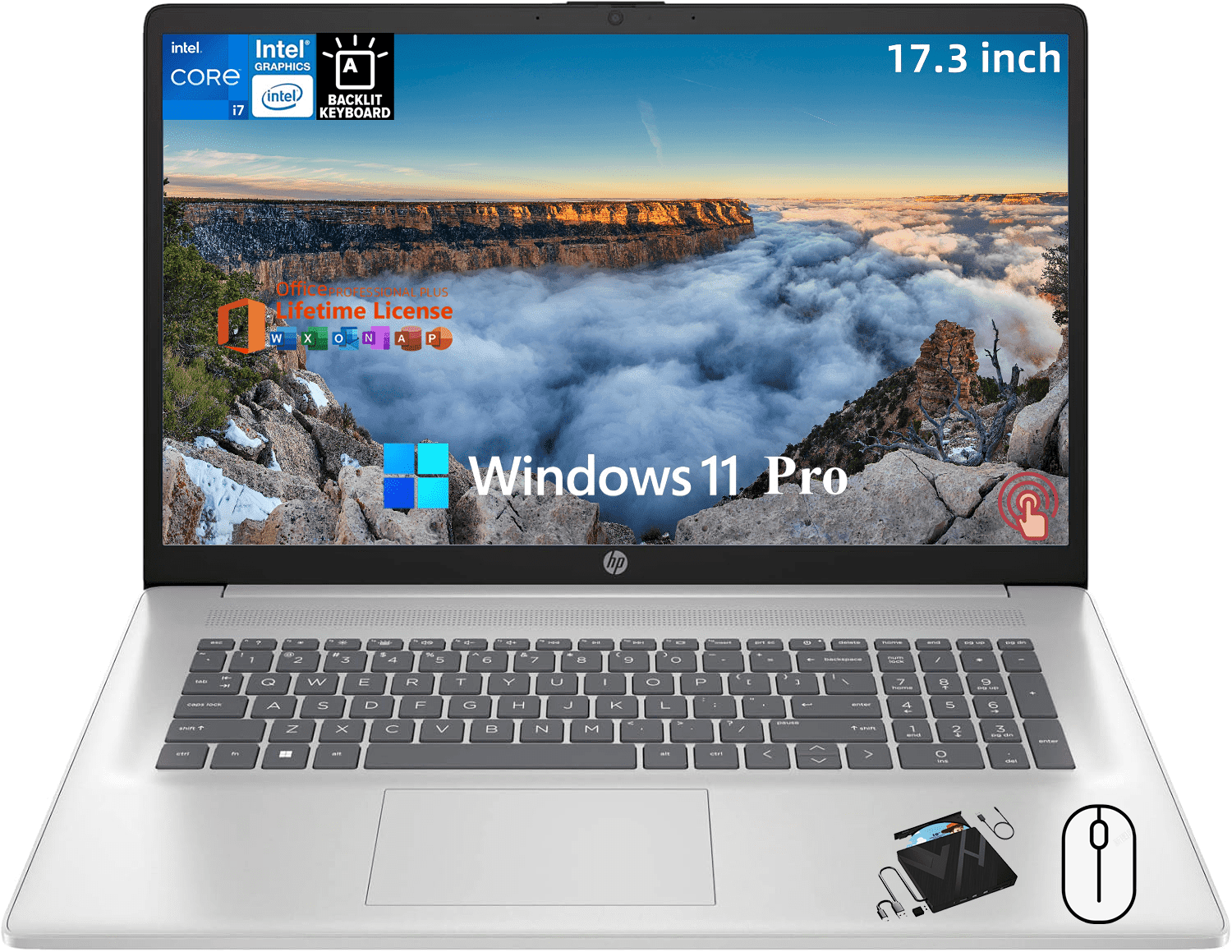 HP Essential Laptop Computer 17.3