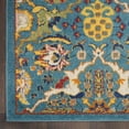 thumbnail image 4 of Nourison Allur Boho Indoor Area Rug Turquoise Ivory 7' x 10', 4 of 9