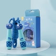 thumbnail image 3 of Bangcool Kids Jump Rope Lovely Cartoon Adjustable Wood Handle Skipping Rope Exercise Rope, 3 of 10