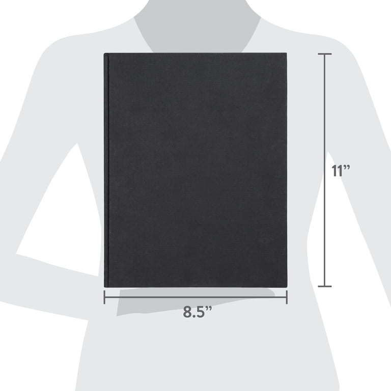 Pen+Gear Mixed Media Sketch Book, 8.5" x 11", 80 Sheets, Black photo 8