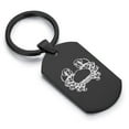 thumbnail image 1 of Stainless Steel Cancer Zodiac (Crab) Dog Tag Keychain Circle Ring, 1 of 2