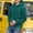 Green, variant on BRGZLK Mens Hoodies Solid Color Long Sleeve Hooded Plush Pullover Style Sweatshirt Top Pink S
