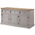 thumbnail image 2 of OS Home and Office Furniture Model COR917 Cottage Series Wood Buffet Sideboard in Corona Brown Grey, 2 of 5